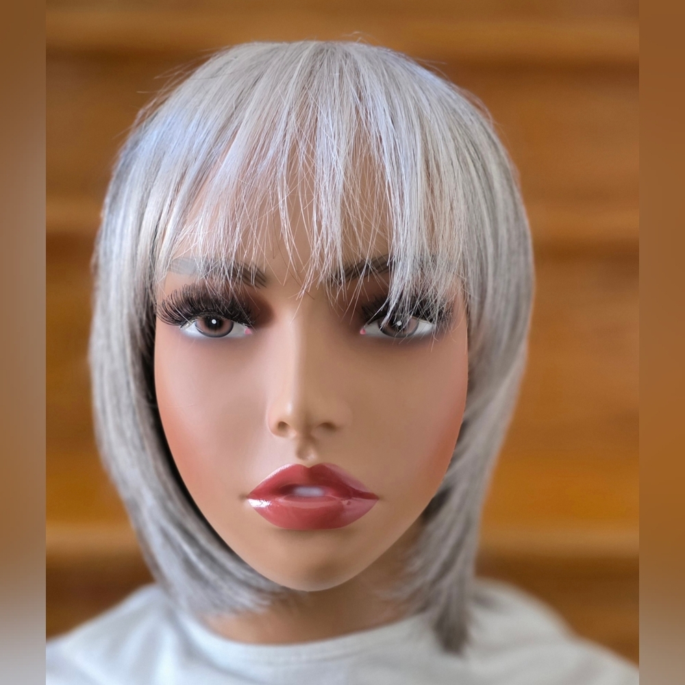Vicki In Silver Stone- Monofilament Top